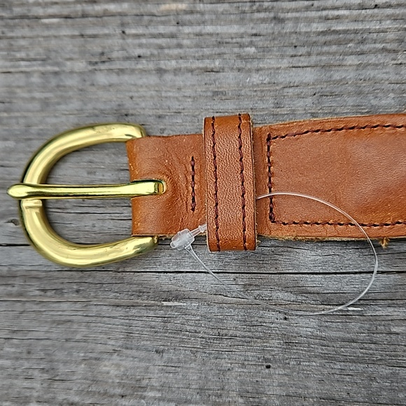 VINTAGE NEW PRESTON SIZE 42 CODE NAUTICAL FLAGS SAILING BELT BRASS LEATHER USA - Picture 10 of 16